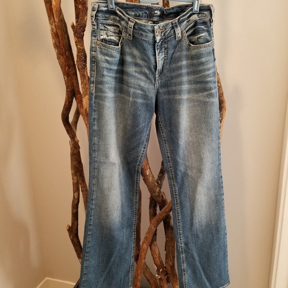 Silver Avery Slim Bootcut